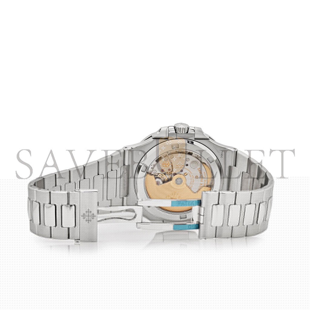 PATEK PHILIPPE NAUTILUS PLATINUM GREY DIAL RUBY BEZEL 5711/112P-001